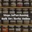 Guide To Purchasing Bulk Dry Herbs Online